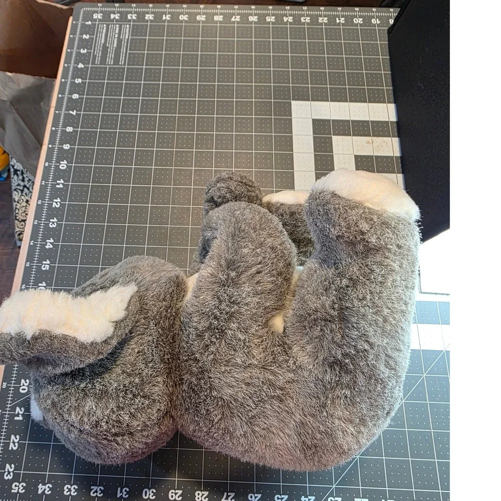 Chrisha Playful Plush Koala Grey White Hook and Loop Paws Vintage 1988 10x12